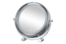 Specchio cosmetico con ingrandimento 1x e 5x, luce a LED e supporto cromato  - Kleine Wolke acquistare da JUMBO
