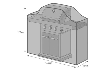 Image of Home and More BBQ Cover middle, 145x65x120 cm bei JUMBO