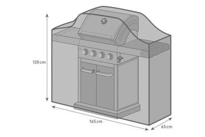 Image of Home and More BBQ Cover large, 165x65x120 cm bei JUMBO