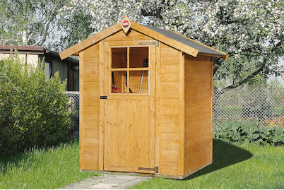 Image of Weka Gartenhaus 317 Gr.2 19mm (148 x 152 cm), holz lasiert