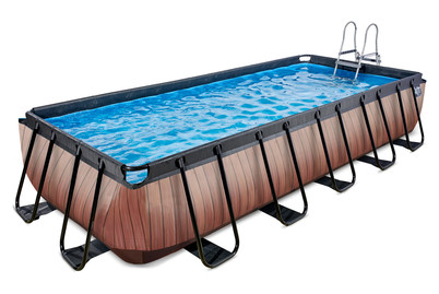 Image of Exit Frame Pool 5.4x2.5x1m, Holzoptik bei JUMBO