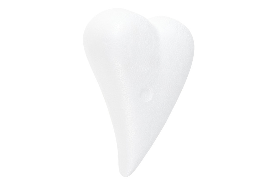 Glorex Gocce di cuore in polistirolo, 12 × 3.6 cm