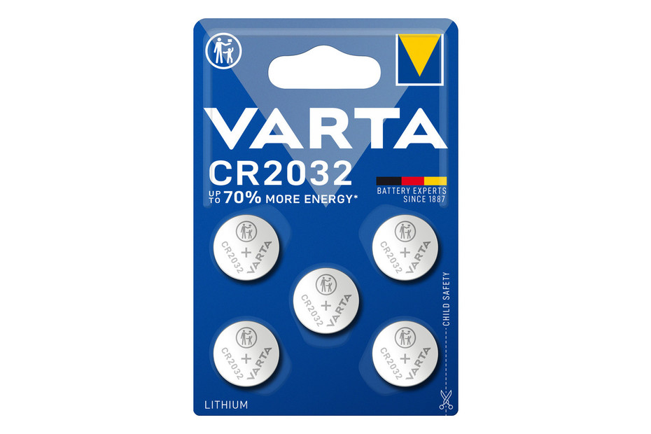 Piles boutons CR2032 Lithium 3V Varta