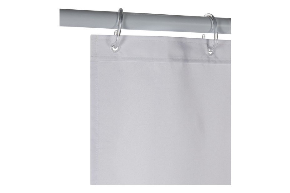 Spirella Rideau de douche polyester Blanc 120 x 200 cm