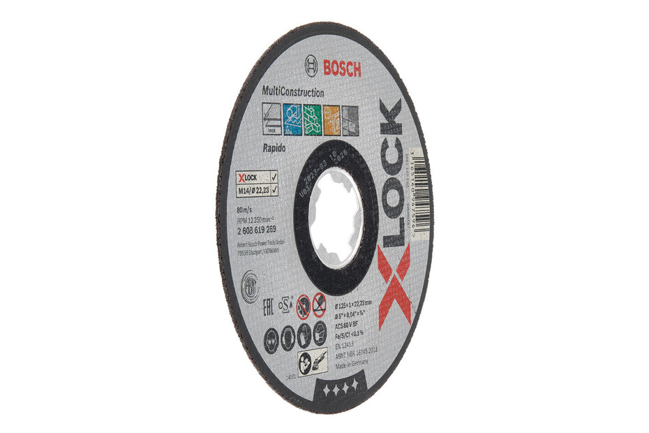 Bosch X-LOCK Disques à tronçonner Multi Construction 125 x 1 Acheter chez  JUMBO