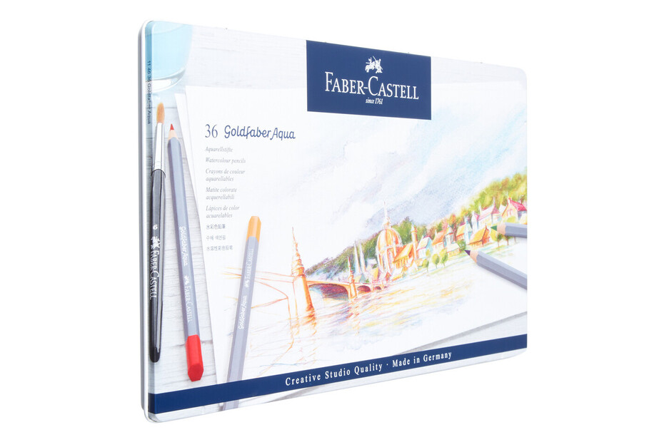 MATITE COLORATE ACQUARELLABILI FABER-CASTELL GOLDFABER 36 COLORI