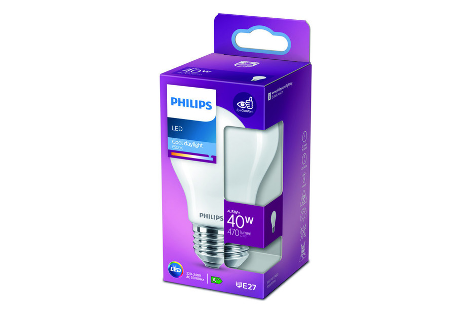 Philips LED Kolben E27 (4.5W) 40W matt