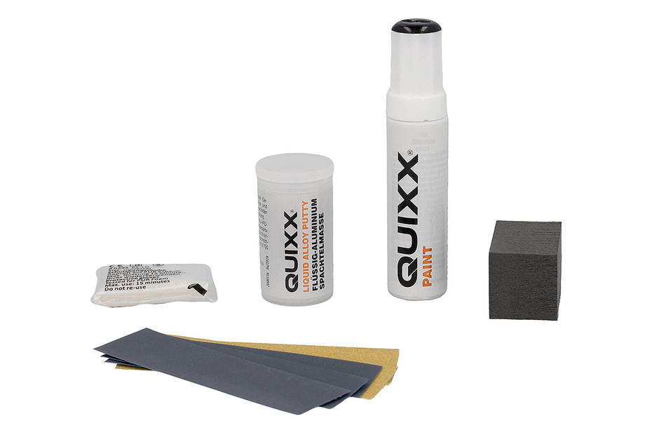 Quixx Felgen Reparatur-Set schwarz Alufelgen Kratzerentferner Kit