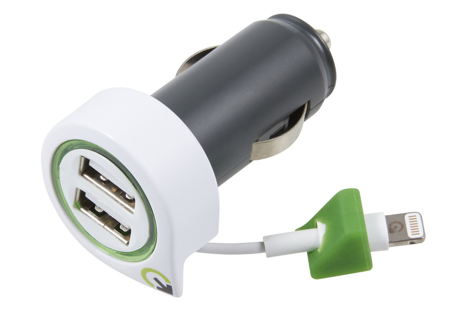 Dual usb car mobile shop charger