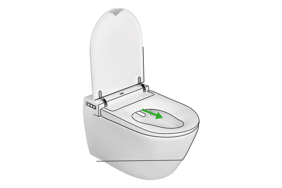 Wenko Siège de toilette Smart Toilet avec lumière LED nocturne