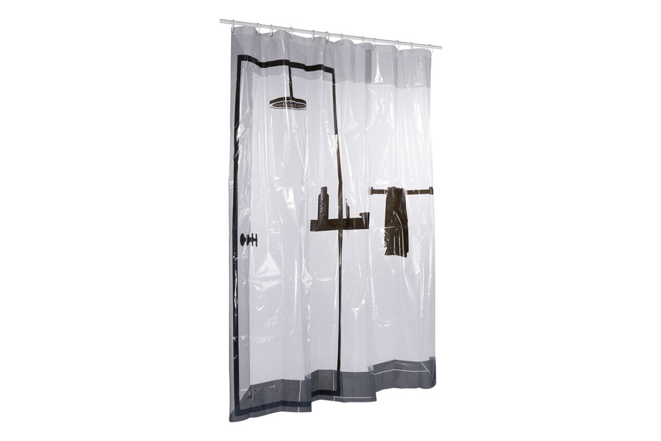 Spirella Tenda doccia Illusion PEVA Trasparente 180 x 200 cm