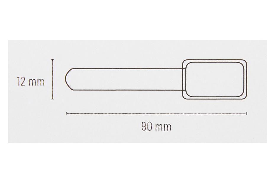 mini attache-câbles en scratch noir avec étiquette blanc, 10 pcs. - MAX  HAURI AG