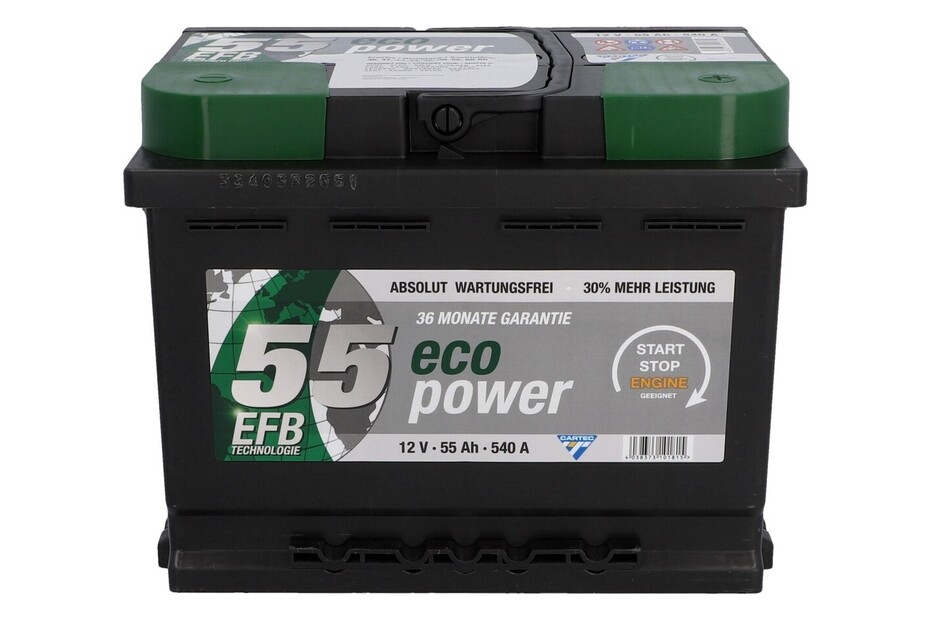 ECO Batterie de voiture Power EFB