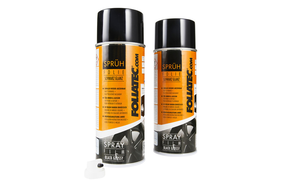 Foliatec Gloss Black Spray Film Kit (2 x 400 mL)