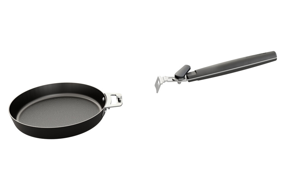 Padella in Acciaio al Carbonio 24 cm Outdoorchef Manico Removibile