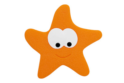 Image of Spirella Wanneneinlage Starfy Orange | 13 × 12.5 cm | 5 Stück