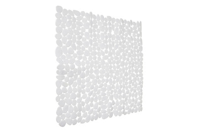 Image of Spirella Duscheinlage Riverstone Weiss | 54 × 54 cm